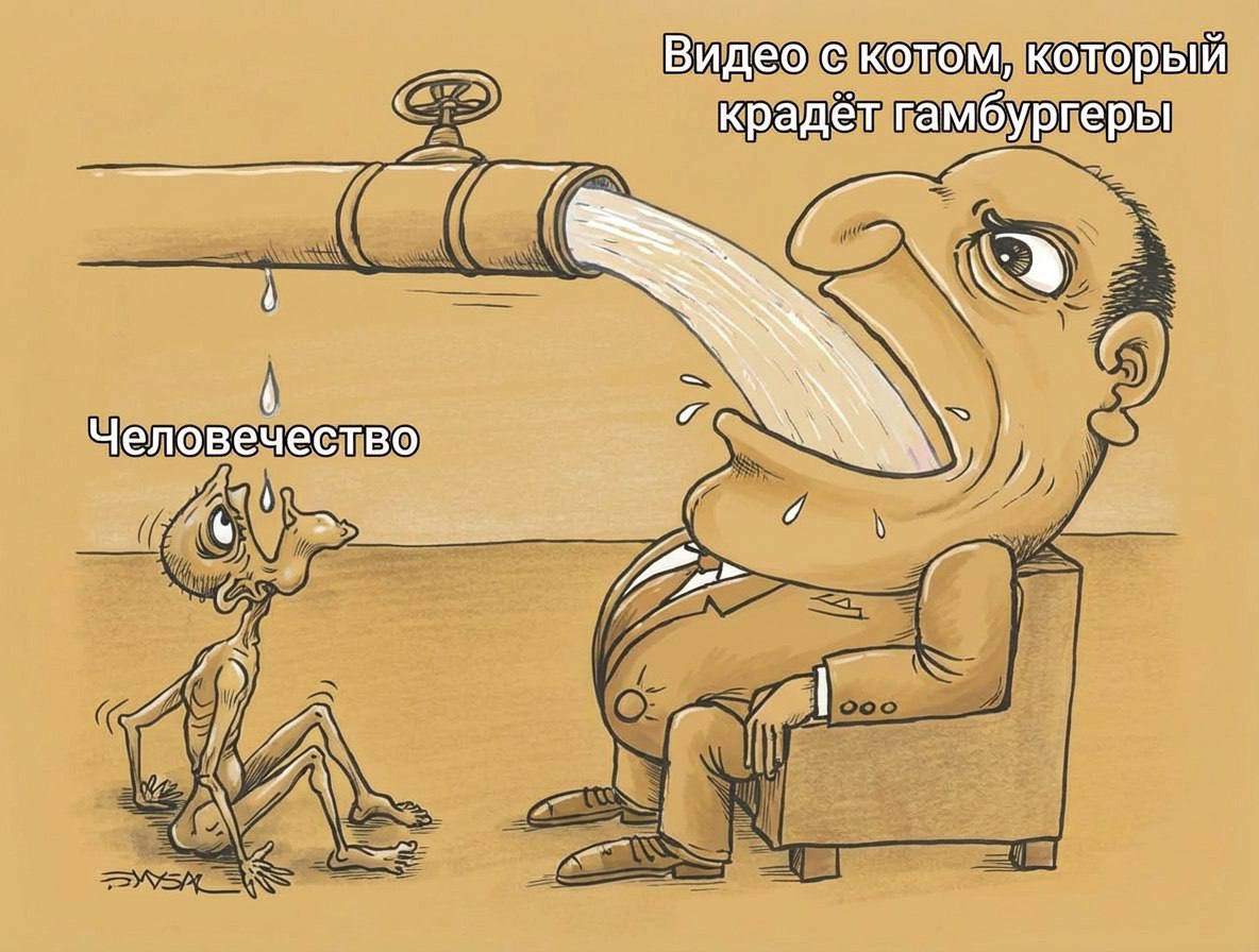 ИИ прямо сейчас буквально ВЫСАСЫВАЮТ ресурсы Земли как города миллионники Все приколы с ИИ котами и другим брейнротом что мы смотрим каждый день тратят огромное количество электричества и воды Страдают не только цены на компы На охлаждение дата центров улетают сотни МИЛЛИАРДОВ литров воды это примерно столько же сколько тратит Нью Йорк Исследователи бьют тревогу потому что объёмы постоянно увеличиваются а человечество находится в опасности Восстание роботов по партизански techmedia