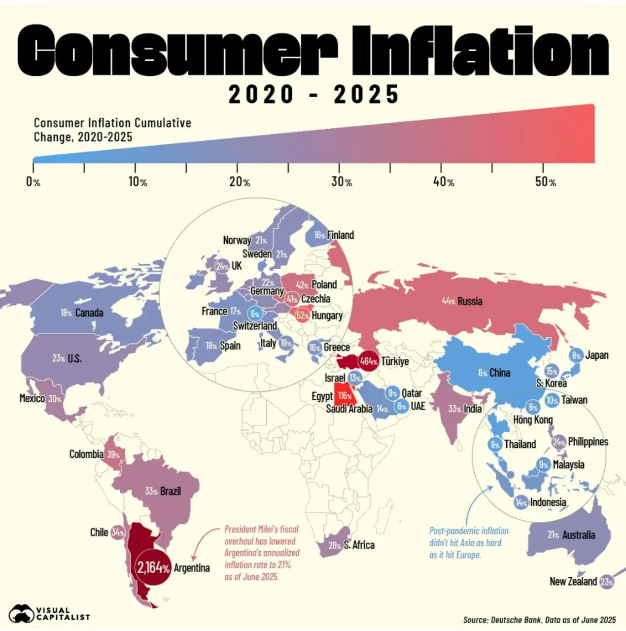За 2020 2024 накопленная инфляция в России составила 49 72 Это выше чем в большинстве стран Европы и Азии за исключением Турции и Венгрии Чемпионами в этом виде спорта традиционно являются Аргентина и Венесуэла
