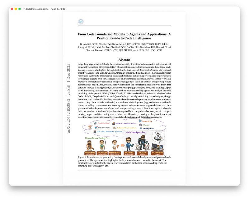 ByteDance выпустили большой гайд по ИИ агентам ByteDance подготовили 300 страничную энциклопедию по созданию ИИ агентов В ней лучшие методы вайбкодинга интеграция инструментов автоматизация тестов кодревью и исправление ошибок Гайд забираем здесь t me neurosphera