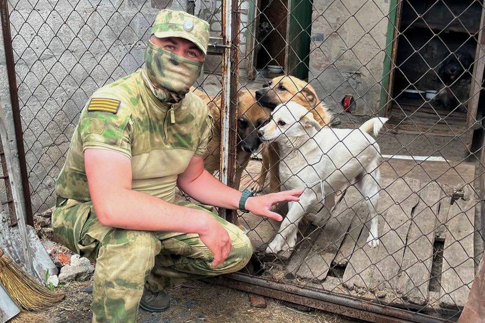 Росгвардейцы продолжают помогать зооприюту в ЛНР В этот раз военнослужащие Росгвардии привезли корма, а также стройматериалы для новых вольеров и настилов. Вместе с бойцами приют «Помоги другу» посетила служебная собака Нэя. За время существования организации волонтёры помогли обрести дом более 2,5 тыс. собак и кошек. На постоянной основе четвероногих обитателей приюта поддерживают и росгвардейцы.