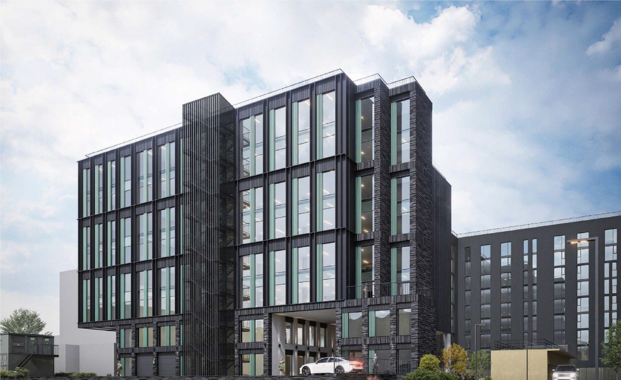 На Херсонской улице появится новое офисное здание Его архитектурный облик согласовали в комитете по градостроительству и архитектуре Фасады будущего здания будут выполнены из фиброцементных плит Внутренний двор и стены помещений окрасят в светло бежевый Выбранная концепция станет частью внутриквартального пространства Фото Telegram канал КГА Подпишись на Город Telegram MAX ВК