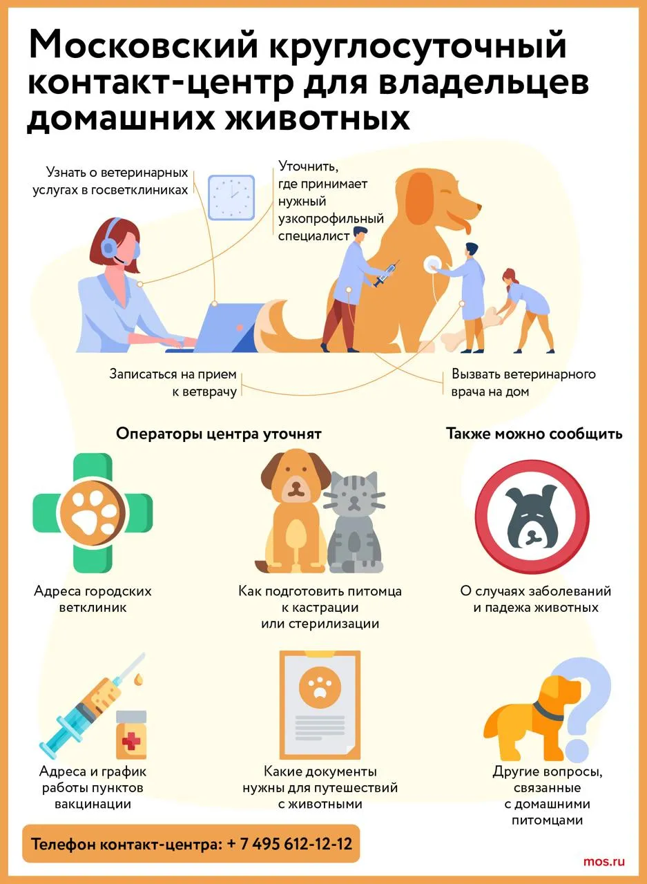 Скоро у жителей Москвы начнется дачный сезон а это значит что пора готовить питомцев к поездкам за город Чтобы отдых был безопасным государственная ветеринарная служба Москвы напоминает о важных правилах Вакцинация и обработка От бешенства прививку нужно сделать не менее чем за 21 день до поездки Вакцинация бесплатна в государственных ветклиниках От инфекций кошек прививают от панлейкопении ринотрахеита калицивироза собак от чумы энтерита гепатита и лептоспироза им часто заражаются через воду из луж и стоячих водоёмов От клещей обработку каплями на холку или таблетками начинают при температуре от 2 C и повторяют раз в месяц следуйте инструкции Клещи активны уже весной Аптечка первой помощи животному Что в нее положить Энтеросорбент при отравлении Антигистаминное дозу уточните у ветврача Стерильные бинты ватные тампоны самоклеящийся бинт Антисептик без спирта хлоргексидин мирамистин Физиологический раствор электронный термометр Удалитель клещей таблеткодаватель  Не используйте йод и зеленку они вызывают химические ожоги Что делать при укусе змей или насекомых Змея уложите питомца ограничьте движение обработайте рану антисептиком без спирта сделайте холодный компресс дайте антигистаминное Немедленно везите к врачу Пчела удалите жало стерильным пинцетом обработайте ранку приложите холод Наблюдайте за состоянием отёк проблемы с дыханием сыпь срочно к ветеринару Где сделать прививки и получить консультацию Записаться в госветклинику можно онлайн на mos ru услуга Запись к ветеринарному врачу Вакцинация от бешенства бесплатная Круглосуточная горячая линия 7 495 612 12 12 А вы уже подготовили своего любимца к даче Делитесь опытом в комментариях Подписывайтесь на мой канал в MAX
