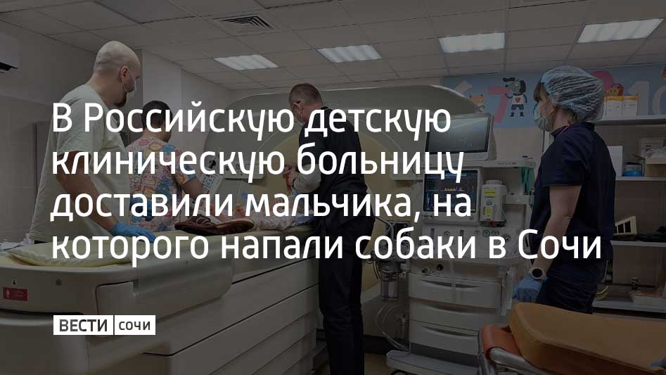 Девятилетнего мальчика транспортировали в РДКБ в Москве на реанимобиле из больницы в Краснодаре, где была проведена первая операция. ​Ребенка госпитализировали в отделение реанимации и интенсивной терапии.  Школьника уже осмотрели реаниматологи и хирурги. Было проведено обследование, в том числе при помощи компьютерной томографии. У мальчика диагностирована обширная рвано-укушенная рана лица и бедра.  "Ребенок находится на ИВЛ, его состояние оценивается как стабильно тяжелое", – сообщил заведующий отделением реанимации и интенсивной терапии РДКБ Минздрава России Дмитрий Прометной.  Как рассказали в Российской детской клинической больнице, когда завершится обследование, пластические хирурги приступят к лечению центральной зоны лица мальчика.  Две собаки напали на ребенка в Сочи 26 февраля. Возбуждено уголовное дело. Владелец хаски получил подписку о невыезде.