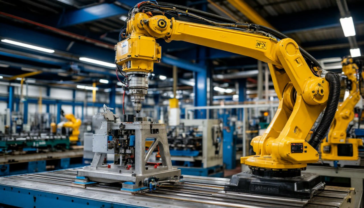 Специалисты Института Гайдара предсказывают увеличение заработной платы в промышленном секторе благодаря внедрению роботизированных систем Исследование Института экономической политики имени Е Т Гайдара показало что при условии достижения количества промышленных роботов в 123 000 штук к 2030 году доходы квалифицированных рабочих в перерабатывающих производствах увеличатся на 11 5 При этом в отличие от западных экономик роботы в России будет не вытеснят рабочую силу а замещать недостающих работников решая проблему дефицита рабочей силы и одновременно увеличивая оплату труда существующего персонала Вести Хакасия в Telegram MAX