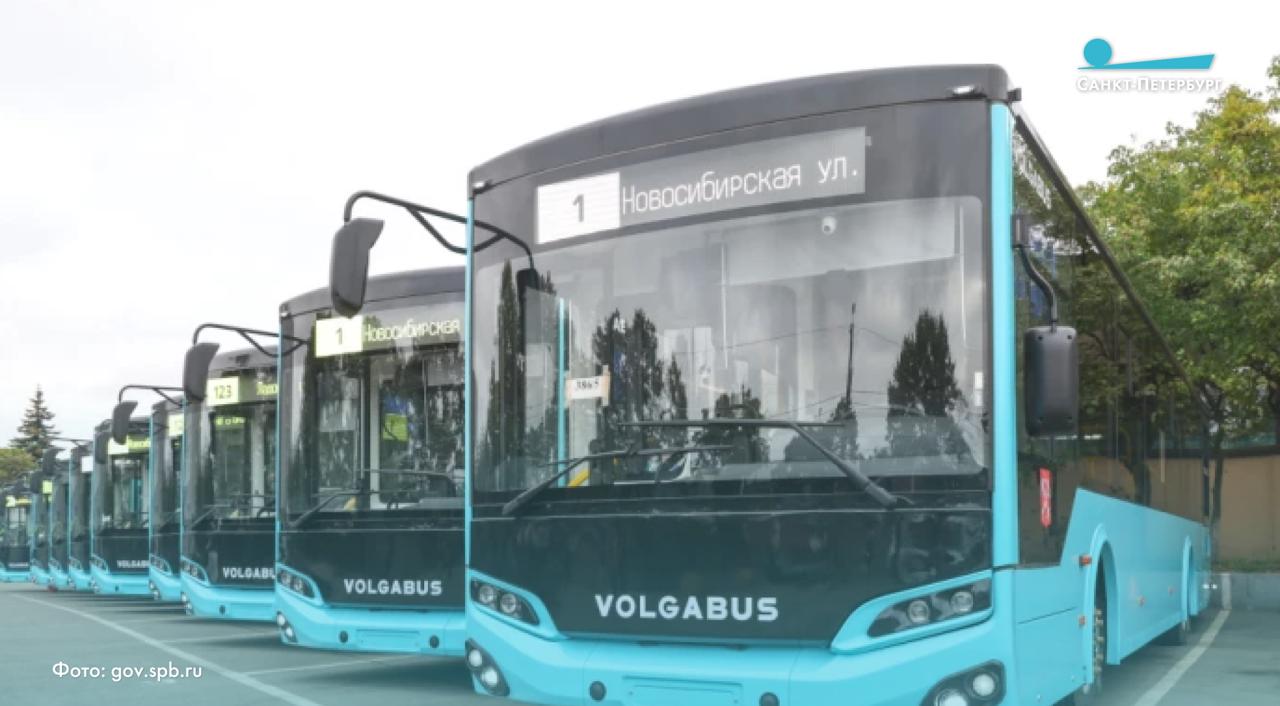 В город пришли 83 новых лазурных автобуса 30 ЛиАЗ и 53 Volgabus уже готовят к выходу на маршруты Вместимость 103 106 пассажиров низкий пол кондиционер и отопление USB для зарядки и мультимедийные информационные системы контроль работы узлов и мониторинг состояния водителя Город продолжает обновлять парк средний возраст автобусов Пассажиравтотранса чуть больше 3 5 лет цель менять машины каждые 5 6 лет Почти 70 парка на газомоторном топливе Петербург как обычно транспорт свежее маршрут по расписанию