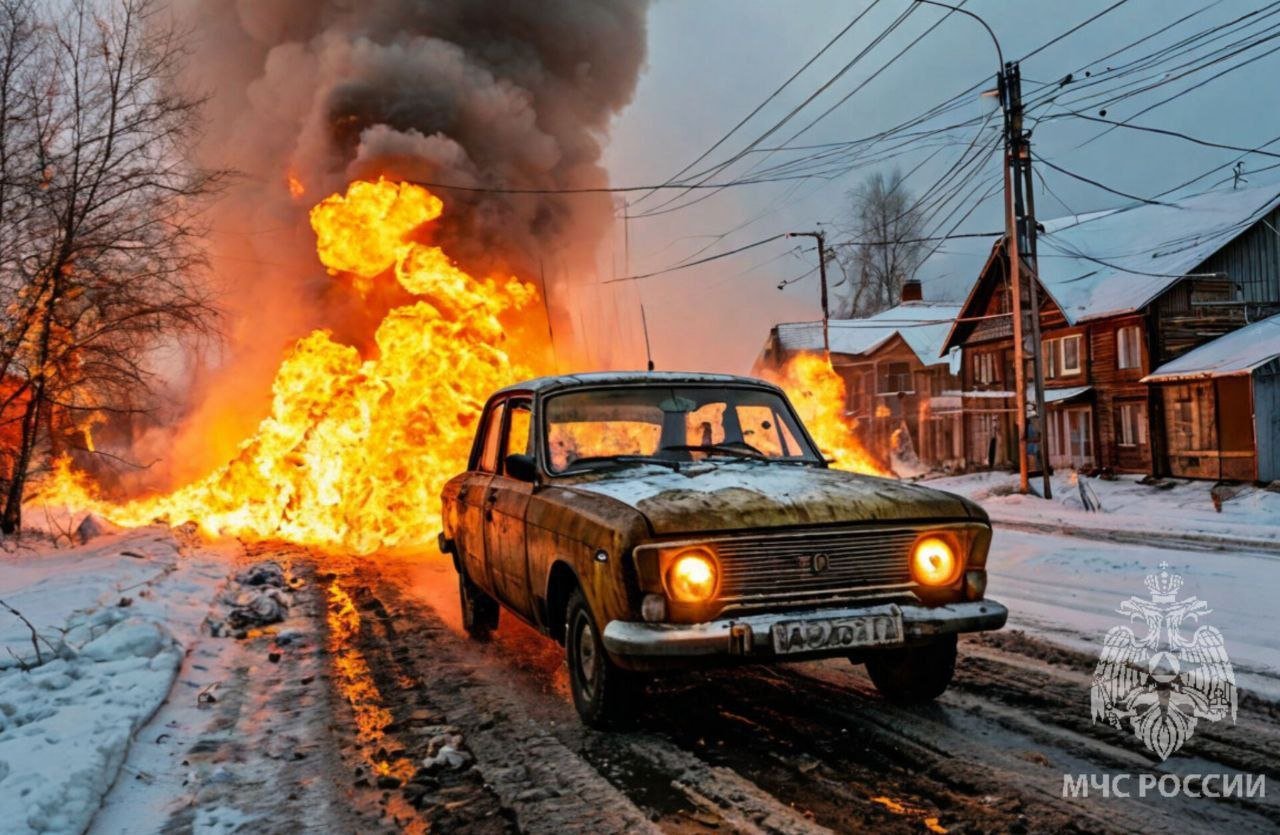 #пожарызасутки  Загорелся на ходу   1 декабря в 17:16    В Омске по улице Энтузиастов во время движения загорелся легковой автомобиль.   До приезда пожарных водитель самостоятельно пытался потушить автомобиль, получил ожоги. Прибывшие 4 сотрудника МЧС России, задействовав 1 пожарный автомобиль, ликвидировали возгорание на 3 квадратах.   Время ликвидации открытого горения: 17:37   ‍ Дознаватели МЧС России установили предварительную причину пожара -  автомобиль был оборудован газовым оборудованием. Произошло возгорание паровоздушной смеси от разогретых частей подкапотного пространства автомобиля.   Изображение создано нейросетью