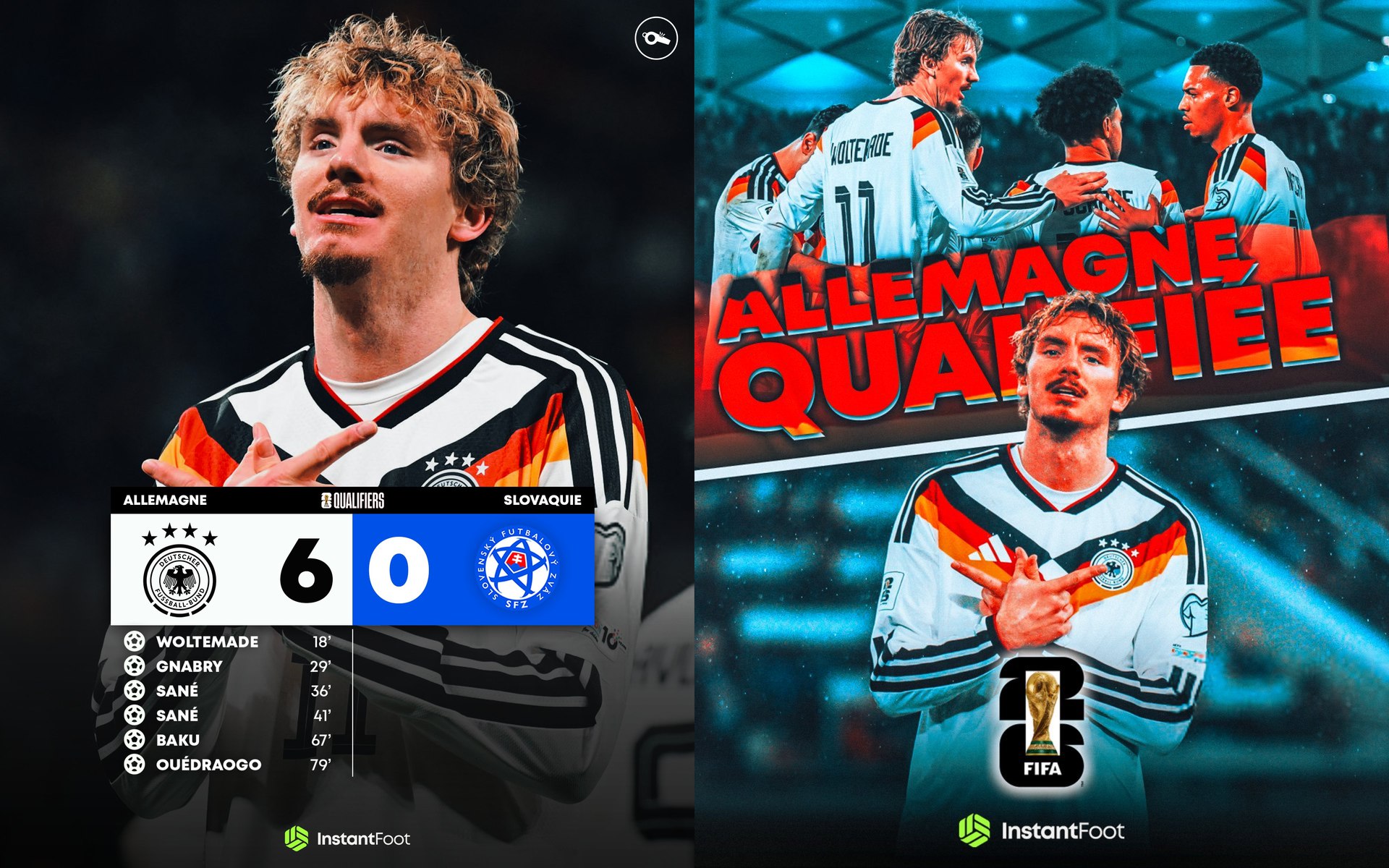 Германия громит словаков и отправляется на ЧМ 2026 с первого места своей группы