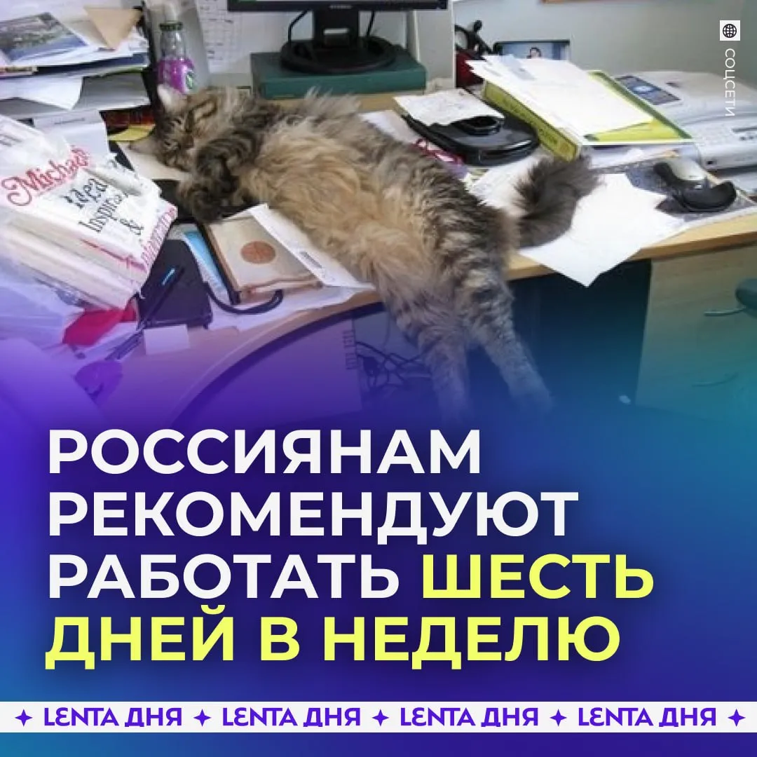 Россиянам хотят сократить выходные и заставить работать больше Академик РАН Геннадий Онищенко заявил что длительные январские каникулы избыточны и не приносят особой пользы кроме первых праздничных дней Также он предложил обсудить идею шестидневной рабочей недели в отдельных отраслях подчеркнув что речь не идёт о перегрузке а о более эффективной организации труда при нормальной оплате и условиях отдыха Давайте со своими высказываниями уже после майских Подпишись на Ленту дня в МАКС