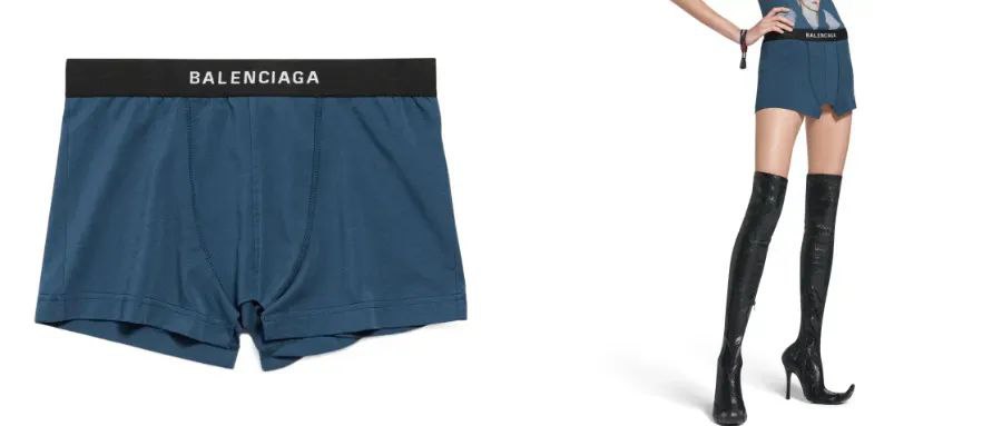 Balenciaga выпустили женскую мини-юбку в виде мужских трусов. Цена €409  37 000₽ .  Мужики, свои старые труселя теперь не выбрасываем, а отдаём девушкам.
