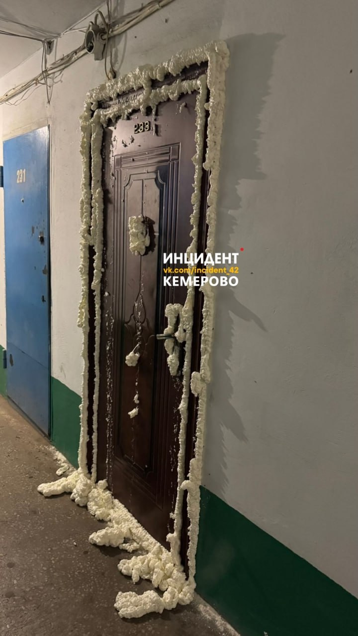 Борьба с тараканами вышла на новый уровень в Кемерове Жильцы дома на Космической 18 запенили дверь в квартиру чтобы оттуда не сбегали насекомые Хозяин по словам соседей куда то испарился а усатые тем временем чувствуют себя прекрасно и кажется уже выбирают старшего по дому Люди устали воевать с шестиногими соседями и решили перейти к обороне Теперь вход в резиденцию тараканов запенен В городской администрации ответили ждут разъяснения от управляющей компании Фото Инцидент Кемерово Подписаться на sibnovosti ru предложить новость