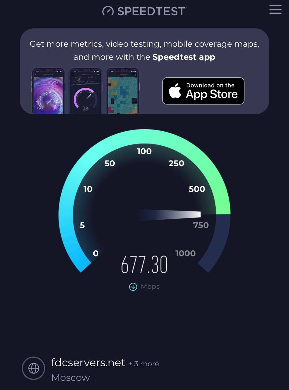Speedtest внезапно заработал в России проверить скорость интернета можно в Москве Санкт Петербурге и ряде других регионов но не везде О разбане РКН не сообщал 30 июля Роскомнадзор заблокировал Speedtest от Ookla из за сотрудничества разработчиков со спецслужбами США у меня работает у меня нет exploitex