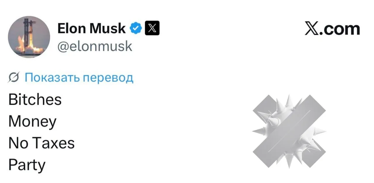 Сучки деньги отсутствие налогов вечеринки новый пост Илона Маска В сети предположили что так он описал свои критерии идеальной страны   дааа было бы хорошо это называется остров Эпштейна НМШ