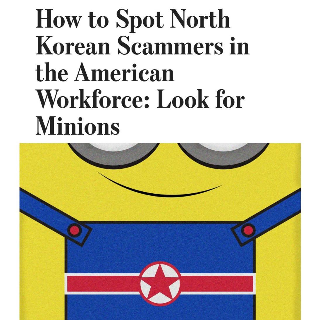 ФБР вычисляют шпионов из КНДР по ЛЮБВИ К МИНЬОНАМ В сети откопали материалы киберэкспертов именно в кейсах с северокорейскими хакерами всё чаще всплывают одинаковые детали странная тяга к Гадкому я Миньоны на аватарках ники вроде Kevin отсылки к мультфильму в GitHub и Telegram со временем это стало устойчивым паттерном и тревожным сигналом Один из удалённых айтишников вообще залипал в разбор злодеев из мультика прямо с рабочего ноутбука Шпионский провал года techmedia