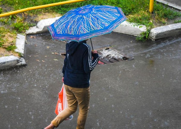 В Челябинске на полторы недели зарядят дожди  Во второй половине недели на Челябинск обрушится серия коротких дождей с грозами. Осадки задержатся в городе минимум на неделю.  По данным Челябгидрометцентра, несмотря на дожди и туманы, 24 июля сохранится тепло. Днем воздух в регионе прогреется от 20 до 25 градусов, а к ночи столбики термометров опустятся до 11 градусов. Ситуацию осложнит ветер с порывами до 14 метров в секунду. Ночью и утром на Южный Урал опустится туман.  По Челябинску пройдет череда коротких дождей с грозами. Днем столбики термометров покажут 22-24 градуса. К ночи температура опустится до 14-16 градусов. К выходным в городе станет прохладнее. Днем 26 и 27 июля воздух в городе прогреется всего до 17 градусов, ночью – до 12–13.          Голосовать за канал