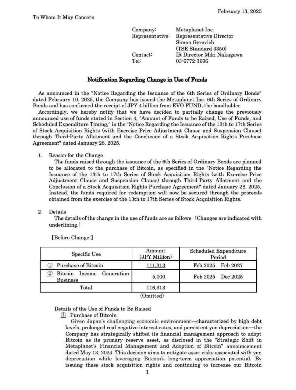 Metaplanet снова выпускает необеспеченные облигации под 0%, чтобы привлечь еще 4 миллиарда йен на покупку большего количества BTC