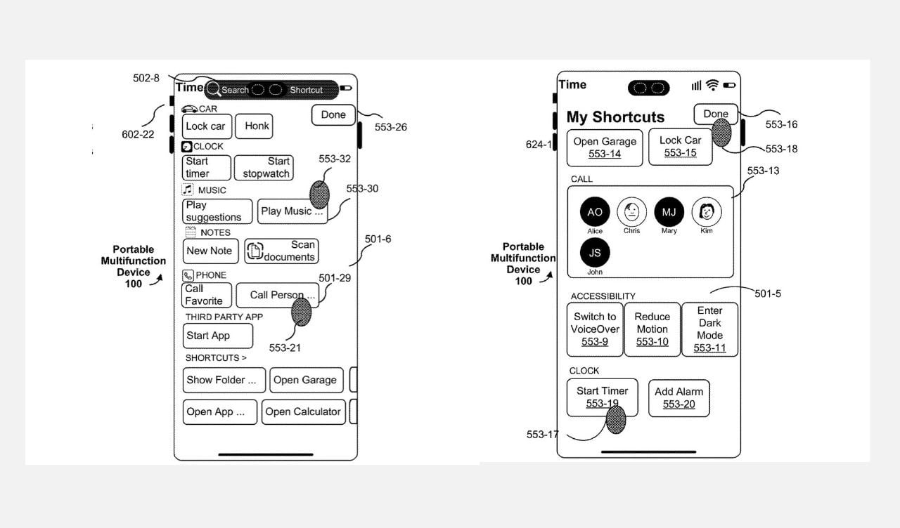 Apple получила патент на iPhone с четырьмя Action Button  На патентном устройстве пользователи смогут настраивать функции кнопок громкости и питания — именно они заменены на кнопки действия.  Работать будут также, как уже знакомая Action Button на последних двух поколениях iPhone.  Ещё патент охватывает MacBook и iPad с сенсорными поверхностями, а также трекпады и сенсорные кнопки. Хотя бы одной пользуетесь?  Нужно больше кнопок – Тим Кук