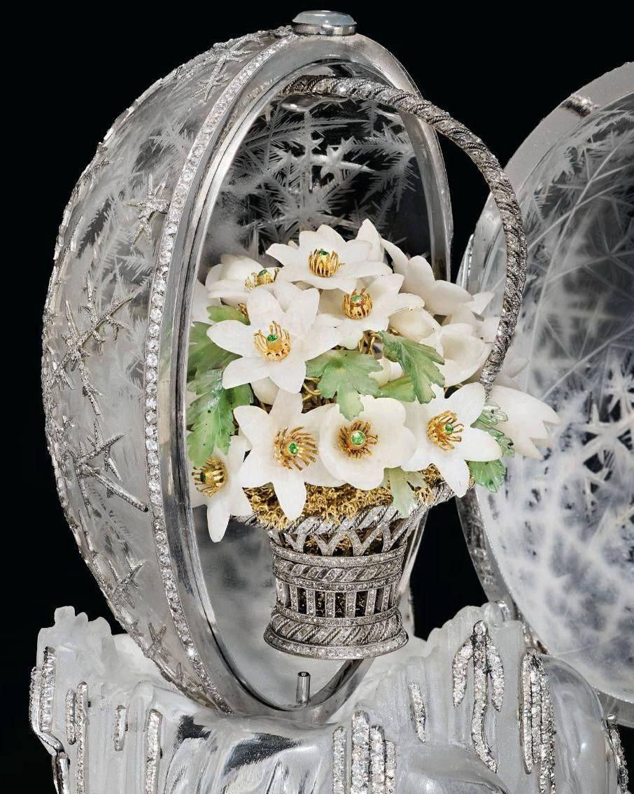 Зимнее яйцо Фаберже продали на аукционе в Лондоне за 25 7 млн 2 млрд Изделие из коллекции императора Николая II стало рекордно дорогим украшением заявили в доме Christie s