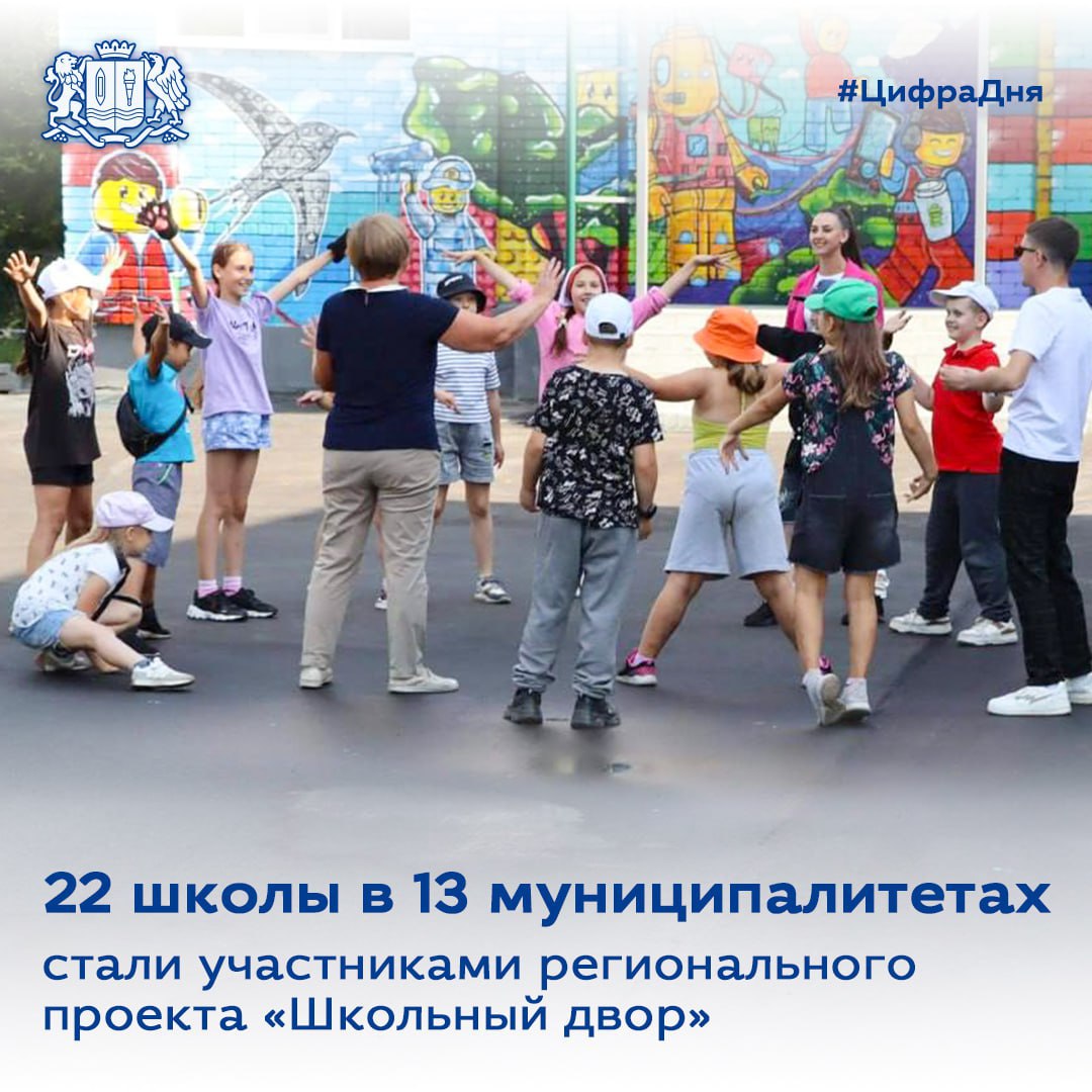 В этом году благоустроят территории школ в 13 муниципалитетах Ивановской области  По проекту "Школьный двор" в этом году благоустроят территории школ в 13 муниципалитетах Ивановской области. В числе участников проекта — 22 школы Иванова, Кинешмы, Шуи, Вичуги, Тейкова, Гаврилово-Посадского, Лухского, Фурмановского и других районов.   Отметим, в 2024 году по проекту "Школьный двор" пришкольную территорию сделали в 20 школах региона.   ---------- Сайт:   Бот обратной связи в ТГ: