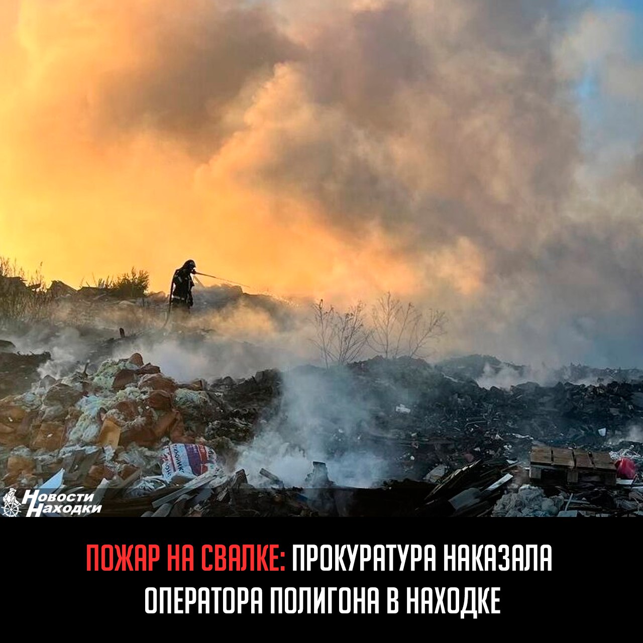 Владивостокской межрайонной природоохранной прокуратурой была проведена проверка исполнения законодательства в сфере обращения с отходами производства и потребления.  Установлено, что в связи с непринятием на полигоне, эксплуатируемом ООО «Чистый город», комплекса мер по недопустимости возгорания твердых коммунальных отходов, произошел пожар на площади около 1000 м².  Природоохранным прокурором директору организации внесено представление об устранении нарушений, приняты меры к их устранению, возгорание отходов ликвидировано.   В отношении директора ООО «Чистый город» возбуждено дело об административном правонарушении по ч. 4 ст. 8.2 КоАП РФ  несоблюдение требований в области охраны окружающей среды при размещении отходов производства и потребления .