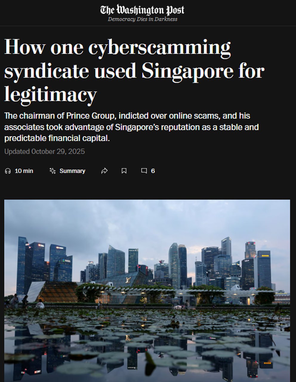 Интернет мошенников в Сингапуре будут наказывать ударами розгов Власти Сингапура приняли новый закон о наказании кибер преступников розгами Публичная порка будет проводиться в 6 ударов но их число может вырасти до 24 пишет Washington Post Меры ввели из за резкого роста преступлений в интернете ущерб от них за первую половину года 385 млн долларов Битье палками не будет применяться к девушкам женщинам и мужчинам старше 50 лет Подобные меры в Сингапуре ввели пару месяцев назад за продажу вейпов Подписывайся на Голос страны в МАХ