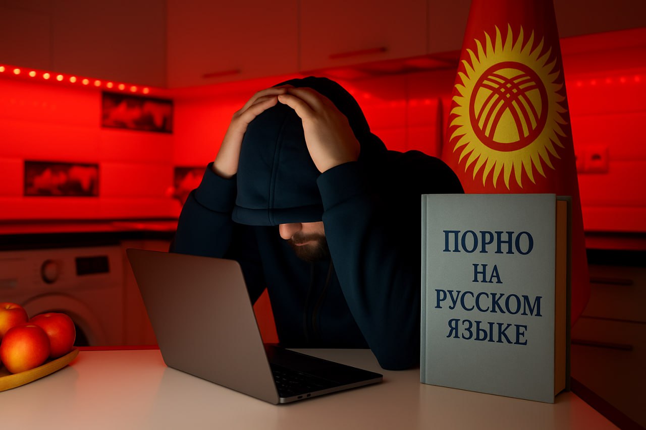 В Кыргызстане теперь запрещают порно и штрафуют за незнание государственного языка В соседней стране власти решили всерьёз взяться за укрепление позиций государственного языка, пишет издание 24.kg. Парламент одобрил законопроекты, которые сделают знание кыргызского обязательным для: — депутатов, министров, судей всех уровней и сотрудников Нацбанка; — прокуроров, следователей, силовиков и служащих органов нацбезопасности. Помимо этого, без соответствующего уровня языка не будут выдавать лицензию адвокатам и нотариусам. А иностранцу могут отказать в получении ВНЖ или статусе иммигранта, если он не владеет кыргызским языком на уровне, достаточном для постоянного проживания. Изменения коснулись и медиа — вещание на кыргызском языке должно составлять не менее 60 % от общего объёма телерадиоконтента. Кроме того, рекламные тексты на государственном языке теперь должны согласовываться с местными властями на предмет орфографии и соответствия языковым нормам. За нарушение новых требований предусмотрены штрафы: пять тысяч сомов для физлиц около 29 500 тенге , 17 тысяч сомов примерно 100 500 тенге — для организаций. Кроме укрепления позиций госязыка, власти укрепляют традиционные ценности. Депутаты проголосовали за блокировку сайтов, на которых размещена порнография. Причём, как сообщает Kaktus Media, речь идёт не только о порносайтах, но о любых ресурсах. Сообщить властям о подозрительном контенте может кто угодно. После жалобы в течение суток сайт должны заблокировать, а владельцев ресурса попросить удалить «деструктивный контент». • Иллюстрация: нейросеть DALL-E.