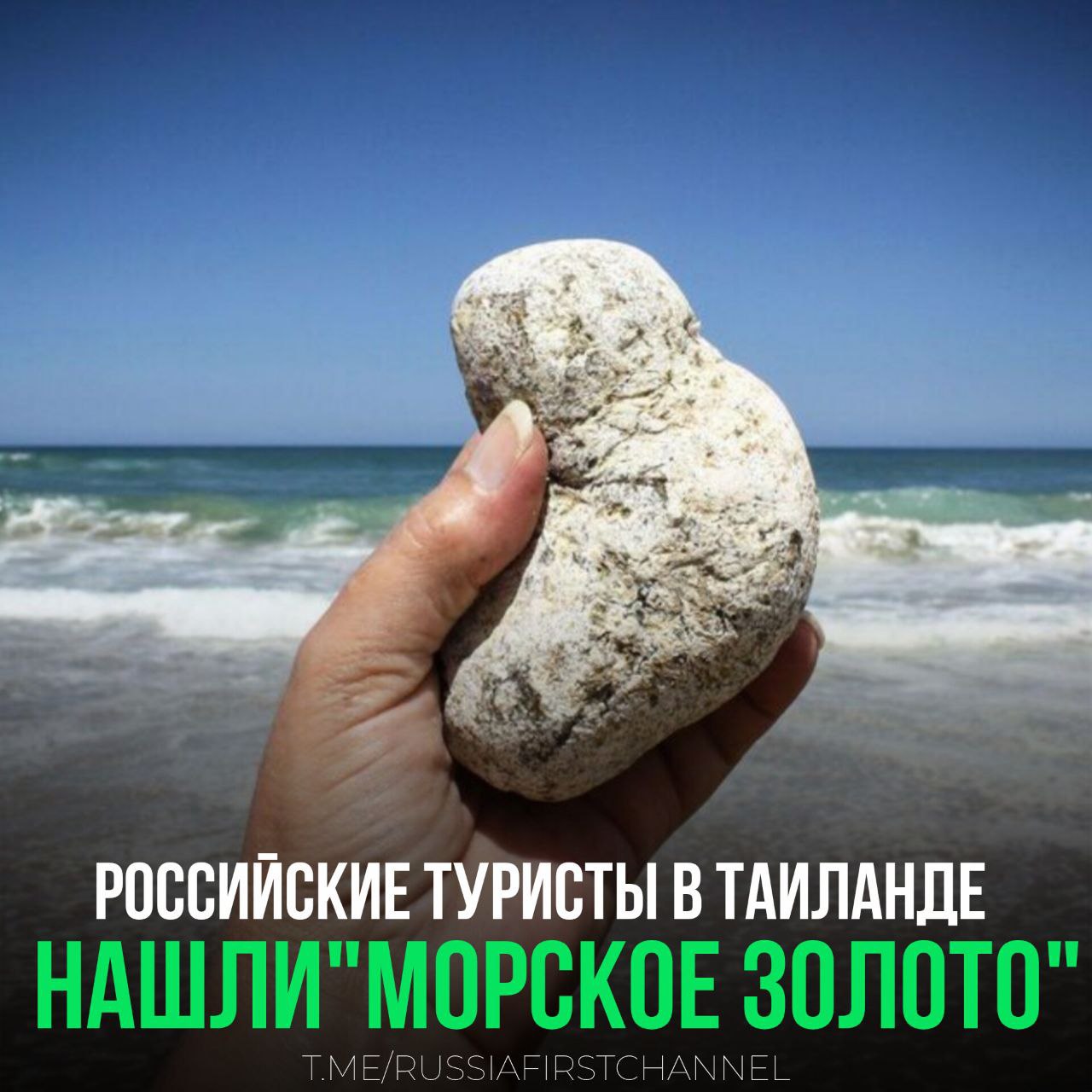 Российские туристы на пляже в Пхукете нашли семикилограммовую амбру, которая может стоить почти 11 млн рублей  Это "морское золото", образуется в пищеварительной системе кашалота и используется в парфюмерии. Туристы отнесли находку в два центра морских исследований, где подтвердили её высокое качество. Однако, чтобы официально оценить амбру, нужно ехать за 500 км в университет морских исследований.  Россияне решили оставить находку у друзей из-за нехватки времени до отлёта в Петербург и планируют вернуться для оформления документов. Продавать её на месте нельзя, так как вывоз амбры из Таиланда запрещён. На рынке цена за килограмм варьируется от 1,6 до 3,2 млн рублей.     Удачно съездили отдохнуть!  РОССИЯ       Чат