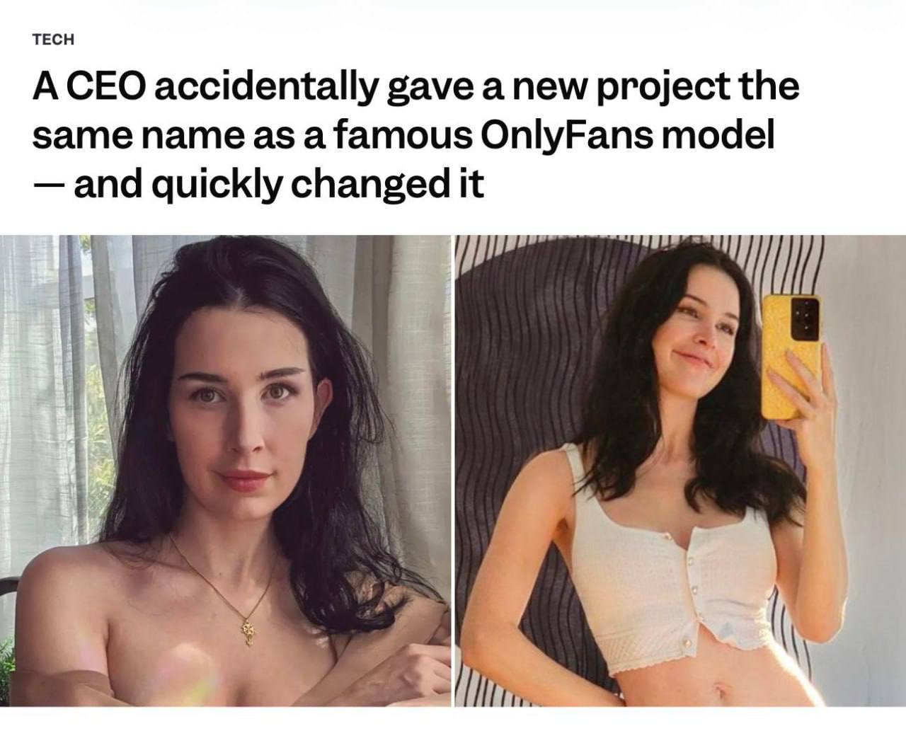 Стартап с 3D картой знаний изменил свое имя из за звезды OnlyFans Новый проект компании Inference под названием AELLA стал источником путаницы поскольку совпадал с именем модели OnlyFans После волны комментариев генеральный директор стартапа извинился и быстро сменил название проекта на OSSAS Модель отнеслась к ситуации с юмором и договорилась о добавлении ее публикаций в проект DeepTechNET Канал про тренды из мира IT технологий нейросетей и бизнеса