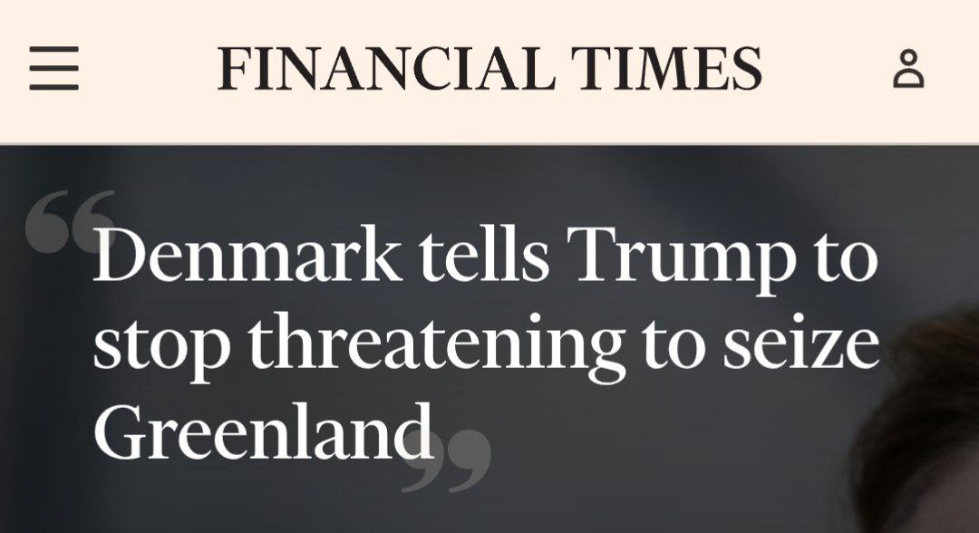 Дания призвала Трампа прекратить угрозы захвата Гренландии Дания сделала всё что от неё требовали США Это самая проамериканская страна в Европе Она присоединилась к войне в Ираке открыла множество военных баз шпионила за Германией в интересах США подставляла своих граждан под удар из за Украины строит заводы и поставляет ракеты И теперь она главная мишень Трампа в Европе Политическая ирония banksta