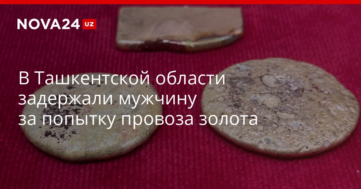 В Ташкентской области задержали мужчину за попытку провоза золота Преступник спрятал драгоценный металл в обуви nova24 uz 322110 YouTube Instagram Telegram