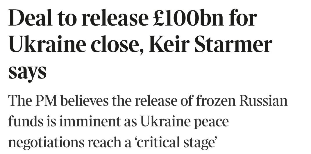 Страны Евросоюза объявят о своем решении о конфискации замороженных активов РФ уже на этой или следующей неделе Times со ссылкой на источники Премьер министр Британии Кир Стармер заявил что сделка по разблокированию 100 млрд фунтов стерлингов для Украины близка к завершению Стармер считает что разблокирование замороженных российских средств неизбежно поскольку мирные переговоры по Украине достигли критической стадии Caucasian bureau