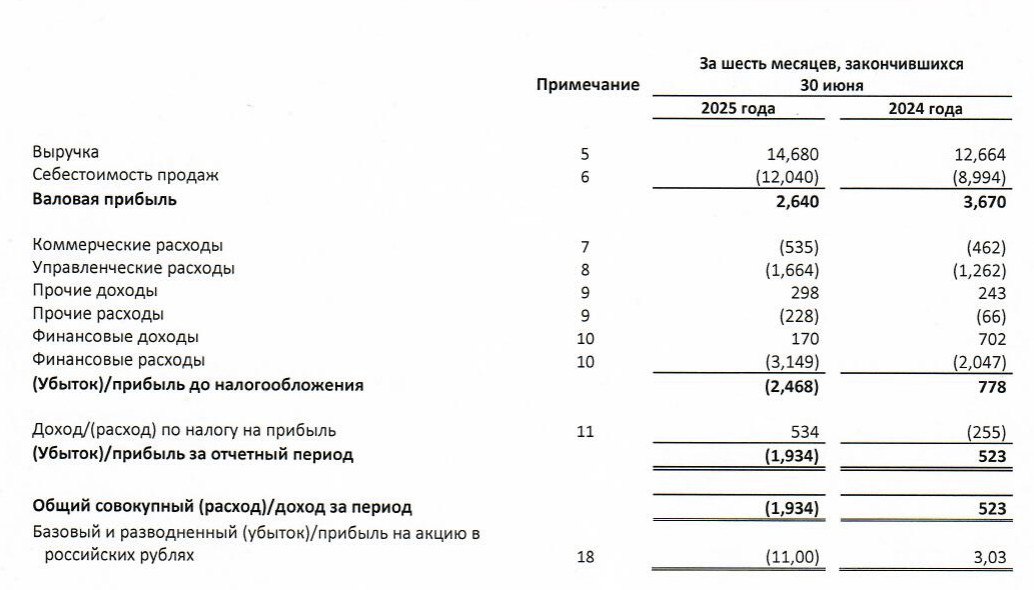 DELI RU Вышел отчет Делимобиля за I полугодие 2025 по МСФО Выручка 16 Чистая прибыль 1934 млн руб Отчет тяжело при таких ставках Аналитика Облигации Крипто канал