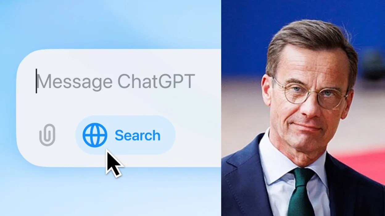 ChatGPT начал управлять ШВЕЦИЕЙ. Премьер-министр Ульф Кристерссон заявил, что регулярно использует чат-бота для принятия важных политических решений. Признание вызвало бурную реакцию народа: шведы говорят, что голосовали за людей, а не ИИ.  Нейрократия, получается