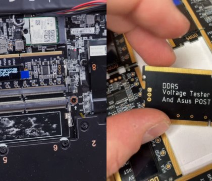 VIK on выпустил модули памяти DDR5 для ноутбуков с дисплеем для отображения напряжения и POST кодов Журналисты тематического портала Videocardz обратили внимание на довольно занятный анонс от российского специалиста по ремонту видеокарт и ноутбуков под ником VIK on Эксперт представил разработанные в его собственной мастерской модули памяти DDR5 для ноутбуков имеющие отдельный дисплей для отображения ключевых параметров слота SO DIMM