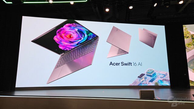 Acer показала Swift 16 AI На IFA 2025 Acer презентовала Swift 16 AI с процессором Panther Lake крупным тачпадом со стилусом и OLED дисплеем 3K Это первые ласточки новой архитектуры Intel которая заменит Lunar Arrow Lake Характеристики Процессор Intel Panther Lake с улучшенной графикой и ИИ ускорением 16 OLED 3K До 32 ГБ LPDDR5X Порты 2 USB C Thunderbolt 4 USB A HDMI microSD 3 5 мм Беспровод Wi Fi 7 Bluetooth 6 Увеличенный тачпад со стилусом Сумеет ли Intel обойти Apple M чипы по автономности Участвуй в розыгрыше 3 х ИГРОВЫХ ПК Наши каналы Lеnоvо Нoyтбуки