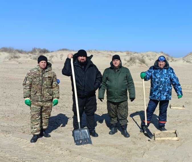 Добровольцы Кубанского казачьего войска с первых дней помогают в устранении экологической катастрофы на берегу Черного моря.    Сейчас казаки Апшеронского городского казачьего общества ликвидируют последствия разлива нефтепродуктов на пляже у села Витязево.   Мужчины занимаются сложными задачами: просеивают песок и упаковывают фракции мазута в мешки для последующего вывоза. Холодная погода и мокрый тяжелый песок замедляют процесс работы.  «Мы выдержанные, нам все по плечу», – лаконично прокомментировал глава Нижегородского сельского поселения, казак Сергей Коростылев.