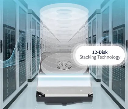Toshiba представила прототип 3 5 дюймового жесткого диска с 12 пластинами Компания Toshiba рассказала об успешном тестировании прототипа жесткого диска с 12 пластинами Примечательно что инженерам удалось втиснуть их в стандартный 3 5 дюймовый корпус достичь этого удалось благодаря переходу с алюминиевых блинов на стеклянные