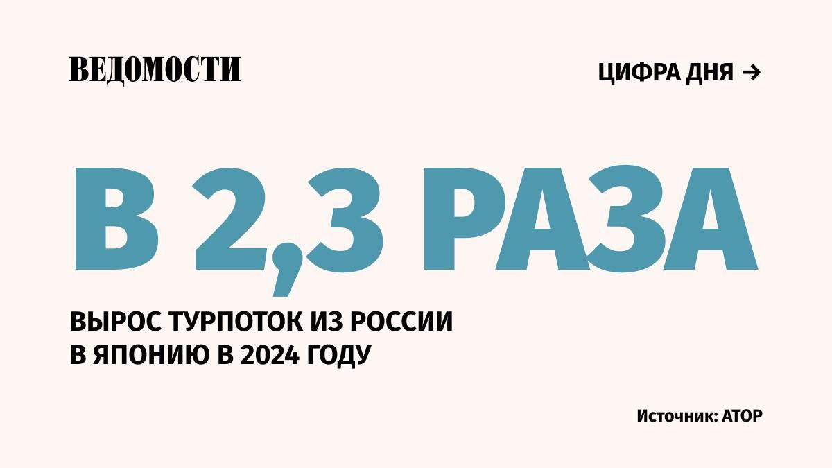 99,3 тыс. российских туристов посетили Японию в 2024 году. Это на 136,6% больше, чем в 2023-м, сообщили в Ассоциации туроператоров России.  Наиболее востребованным у россиян остается весенний сезон цветения сакуры.    Подпишитесь на «Ведомости»