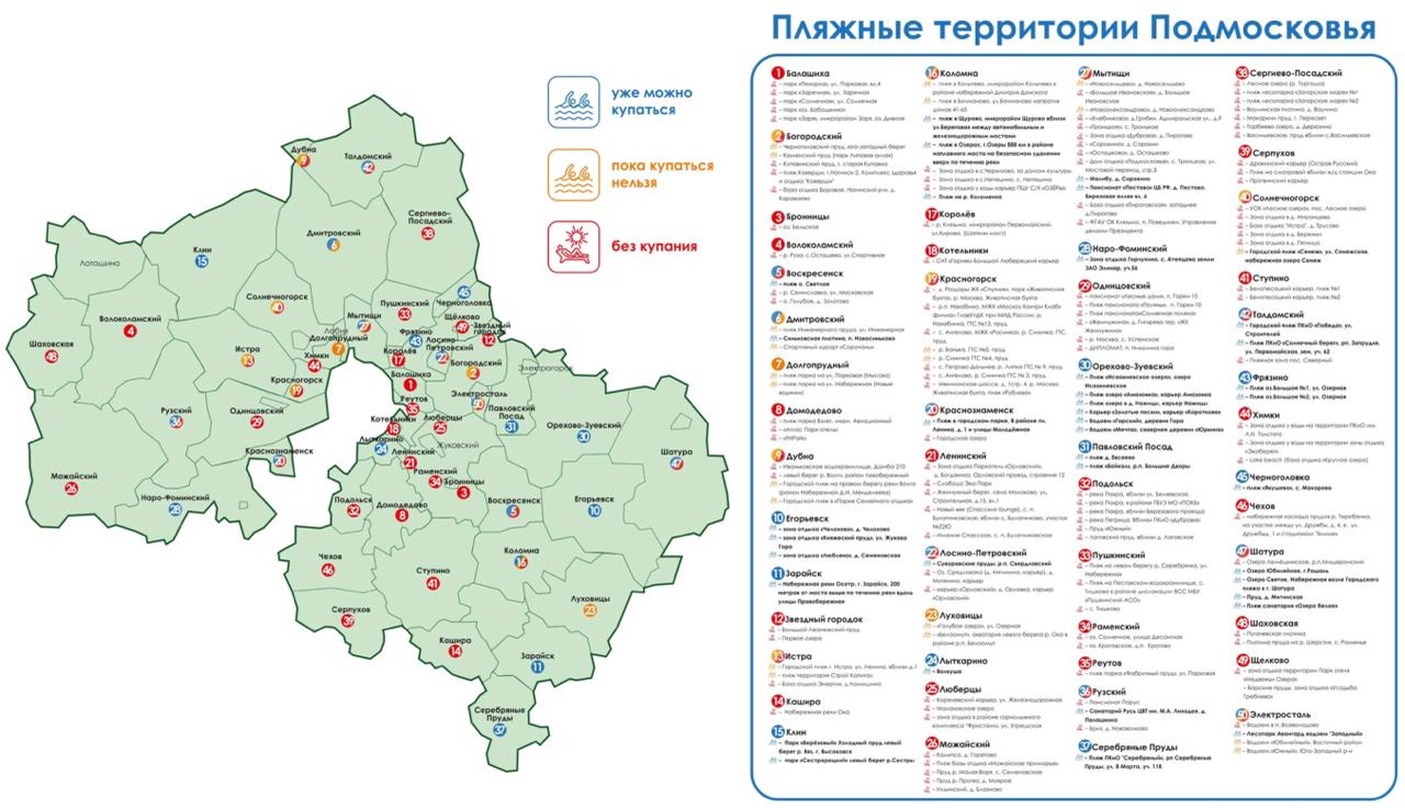 В Подмосковье появилась карта пляжей Карта со 164 местами у воды доступна на официальном портале Московской области. – запоминаем, делимся с друзьями, жара в Подмосковье еще впереди! #Пляж Отдых. Подписаться