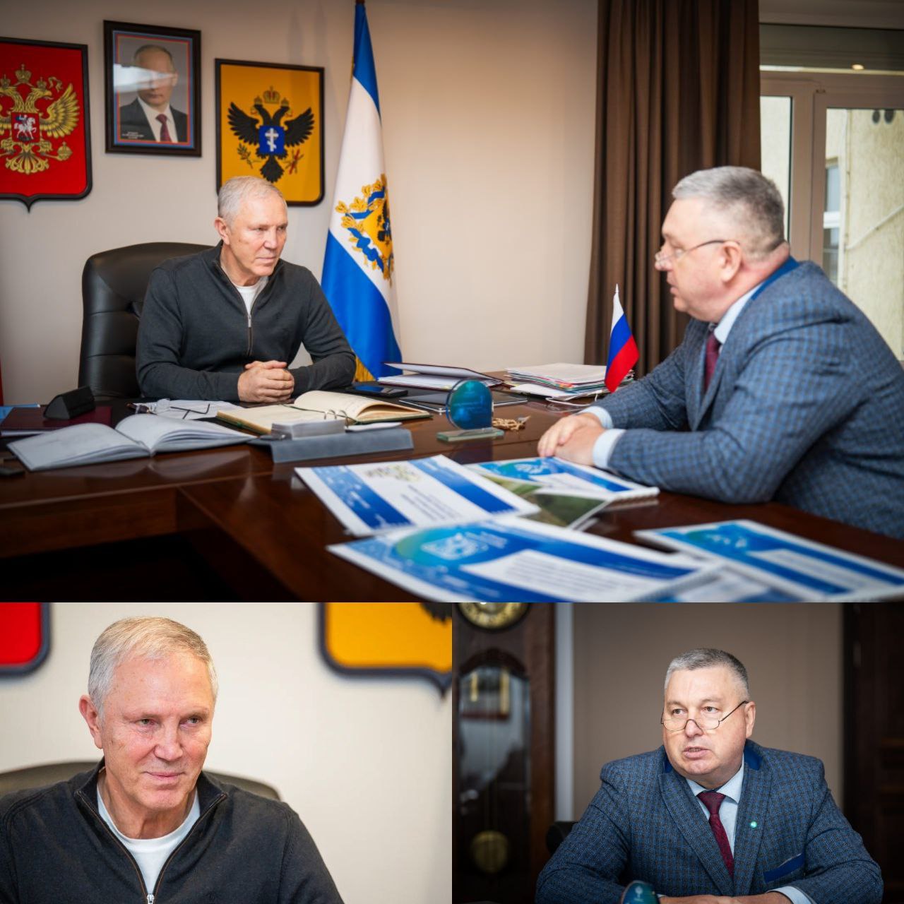 Владимир Сальдо в Херсонской области в 2025 году зарегистрировали 37 тысяч объектов недвижимости Губернатор Херсонской области Владимир Сальдо провел рабочую встречу с руководителем Управления Росреестра по региону Василием Романовым где были подведены итоги работы ведомства за 2025 год По словам главы региона за год жители и бизнес подали в Росреестр более 340 тысяч заявлений на учет и регистрацию недвижимости Всего за три года эта цифра приблизилась к полумиллиону Также была проведена масштабная работа по наведению порядка в учете государственной собственности