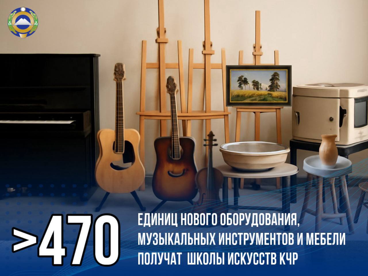 В 2026 году две школы искусств Карачаево Черкесии художественная школа Черкесска и детская музыкальная школа Усть Джегуты получат 470 единиц оборудования инструментов и мебели в рамках проекта Семья Об этом сообщил Глава республики Рашид Темрезов Музыкальная школа Усть Джегуты пополнится пианино гитарами скрипками духовыми инструментами мольбертами и интерактивными досками Художественной школе Черкесска передадут более 430 единиц оборудования включая гончарные круги печь для обжига скульптурные станки и компьютеры Это улучшит качество обучения и создаст комфортные условия для развития талантов
