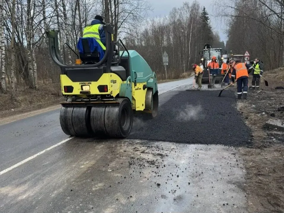 В Новгородском округе продолжается восстановление дорог повреждённых большегрузным транспортом После устранения восьми аварийных участков на автодороге Новоселицы Папоротно подрядчик приступил к работам на следующем проблемном направлении ж д ст Подберезье Село Гора Тёсово Нетыльский Любань Оредеж Луга Здесь принцип работ такой же разработка земляного полотна выборка слабых и пучинистых грунтов последующая засыпка прочным инертным материалом и устройство асфальтобетонных заплаток