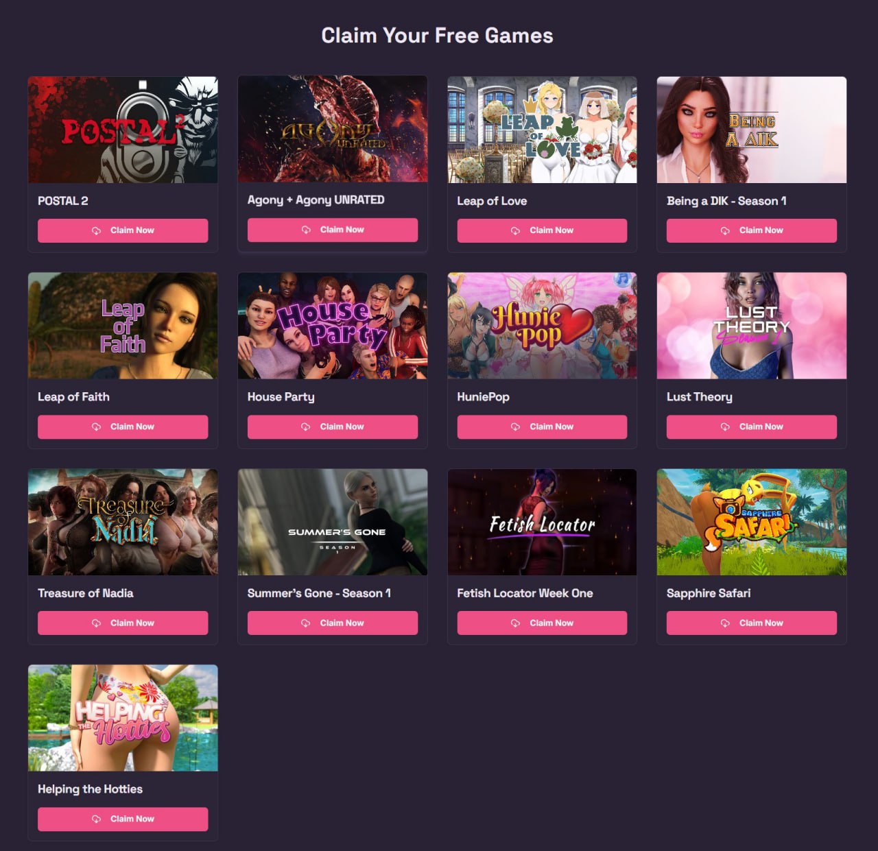 GOG раздаёт игры бесплатно, но есть одно 18+ но  Платформа выступила против цензуры в индустрии и запустила кампанию Freedom to Buy. В рамках акции GOG открыл сайт с манифестом о праве на творческую свободу и предлагает 13 игр со «взрослым» или провокационным контентом.  Есть такие игры как Portal 2 Postal 2 и Agony — бесплатно на 48 часов.  rozetked.me/news/40727