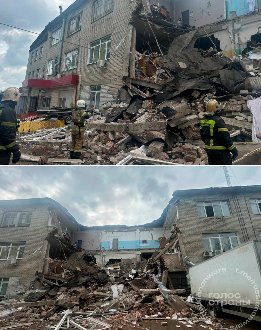 В Екатеринбурге обрушилось офисное здание — под завалами могут находиться люди В Екатеринбурге произошло обрушение здания — внутри него располагались офисы. Спасатели уже прибыли на место и начали разбирать завалы, чтобы выяснить, есть ли под ними люди. По предварительным данным, информация о пострадавших пока не поступала. Подписывайся на "Голос страны"