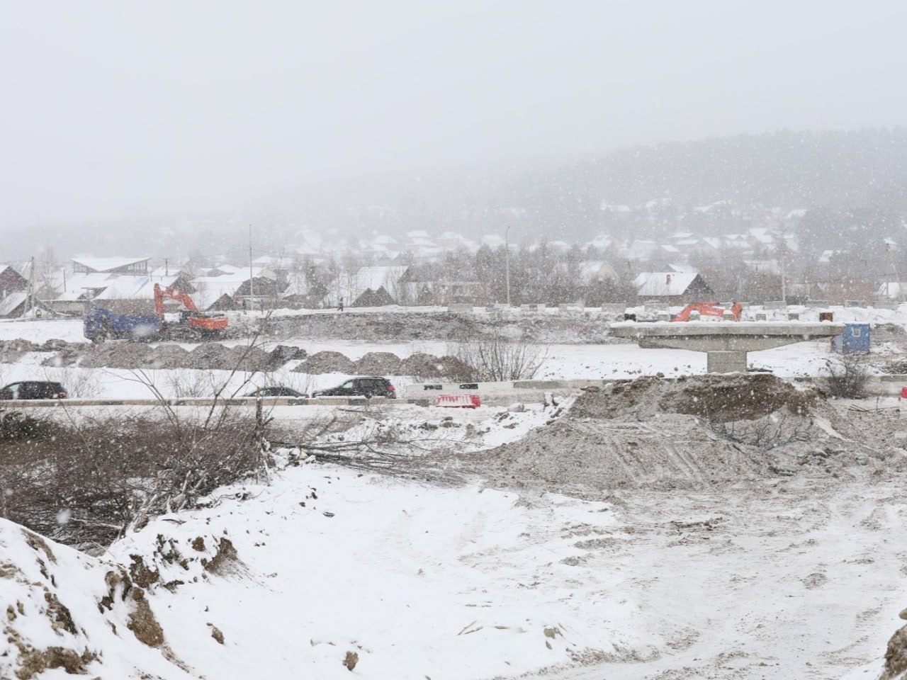 На въезде в Иркутск началась реконструкция Качугской транспортной развязки