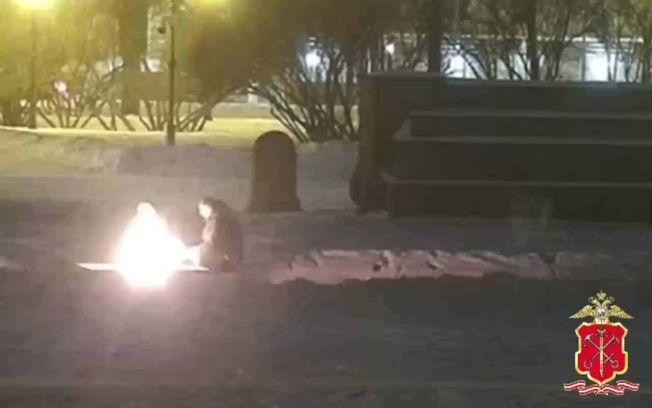 Задержан мужчина, потушивший Вечный огонь на Марсовом поле в Петербурге