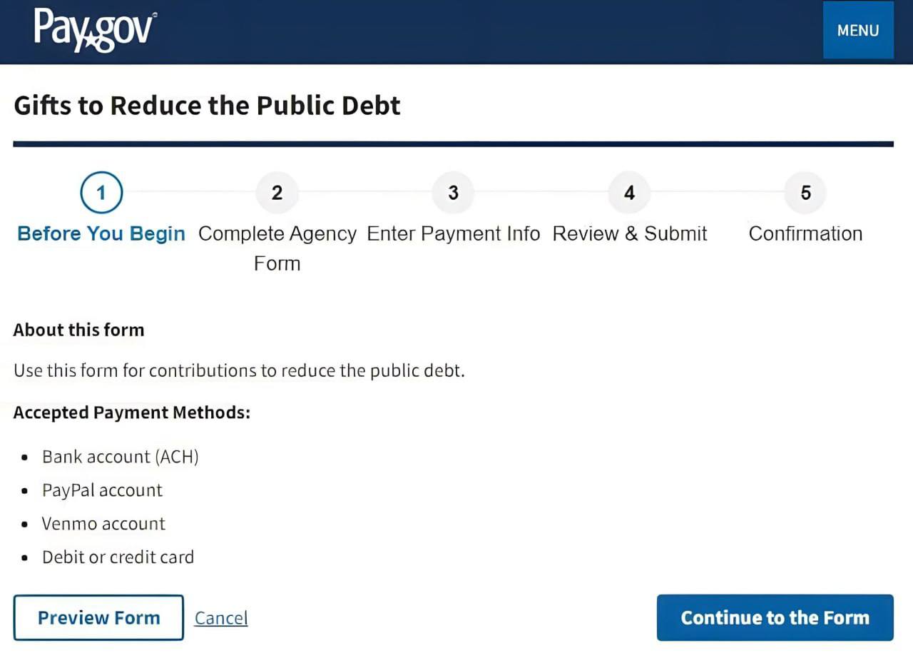 США начали сбор добровольных пожертвований для погашения госдолга в 38 трлн долларов сообщает Минфин bisrub