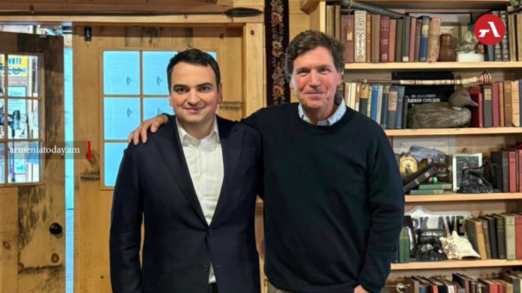 Первый вице президент группы компаний Ташир и координатор народного движения По нашему Нарек Карапетян дал интервью американскому журналисту Такеру Карлсону которое будет транслироваться на следующей неделе Об этом сообщил сам Карапетян отметив что рад представлять армянский народ американской аудитории Если спросить Google кто самый известный журналист в США скорее всего он назовет его имя Такер Карлсон Я рад что представил наш народ многомиллионной американской аудитории и получил такой теплый прием написал Карапетян в социальных сетях Подписаться на нас