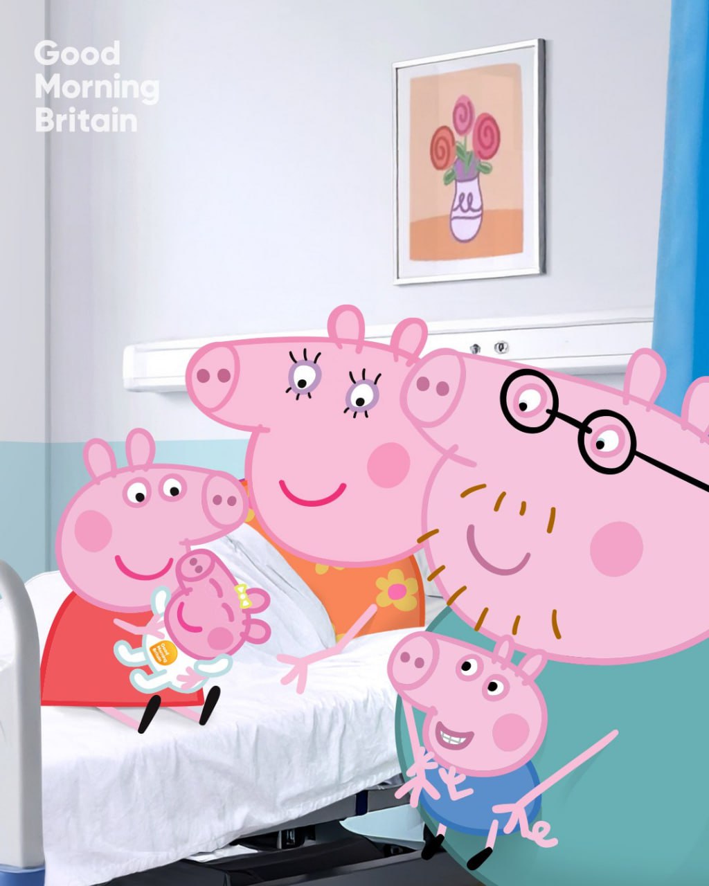 У Свинки Пеппы родилась сестрёнка — об этом сообщили по ТВ в передаче Good Morning Britain. Также Папа Свин поделился фоточками Иви Evie из роддома А что ещё случилось?