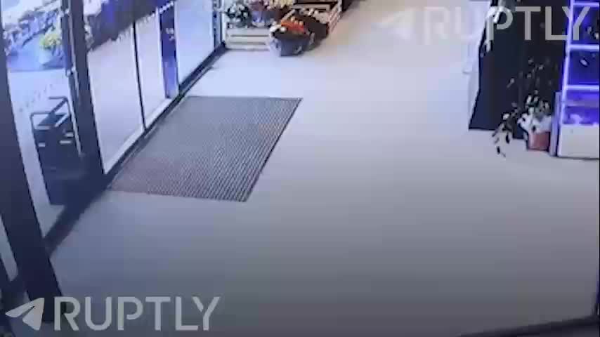 Кабан забежал в супермаркет во Франции и нашел выход