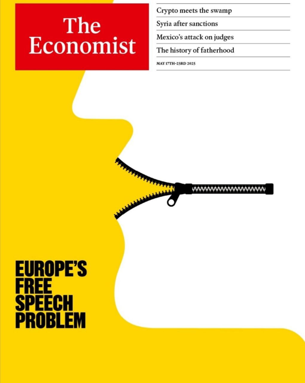 В Европе проблема со свободой слова, сообщает The Economist. Вопросы по Германии, где чиновники заводят уголовные иски против граждан сотнями за оскорбления правительства и мемы. В Великобритании полиция сажает за посты в соцсетях по 30 человек в день. Половина газет Европы живёт за счёт кредитов европейских правительств и господписок. В результате миграционный вопрос и нарушения на выборах Румынии и Франции не освещаются